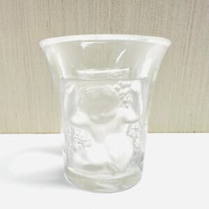 Vintage Lalique Les Enfants Cherub Shot Glass France Barware